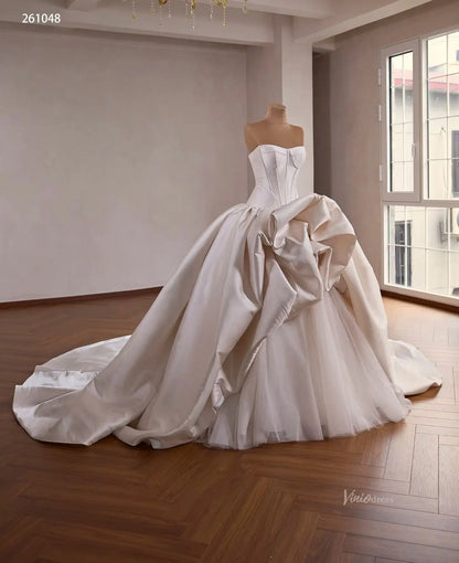 261048 1meter-wedding dresses 2026-Viniodress-Champagne-Custom Size – Add Measurements in Cart-