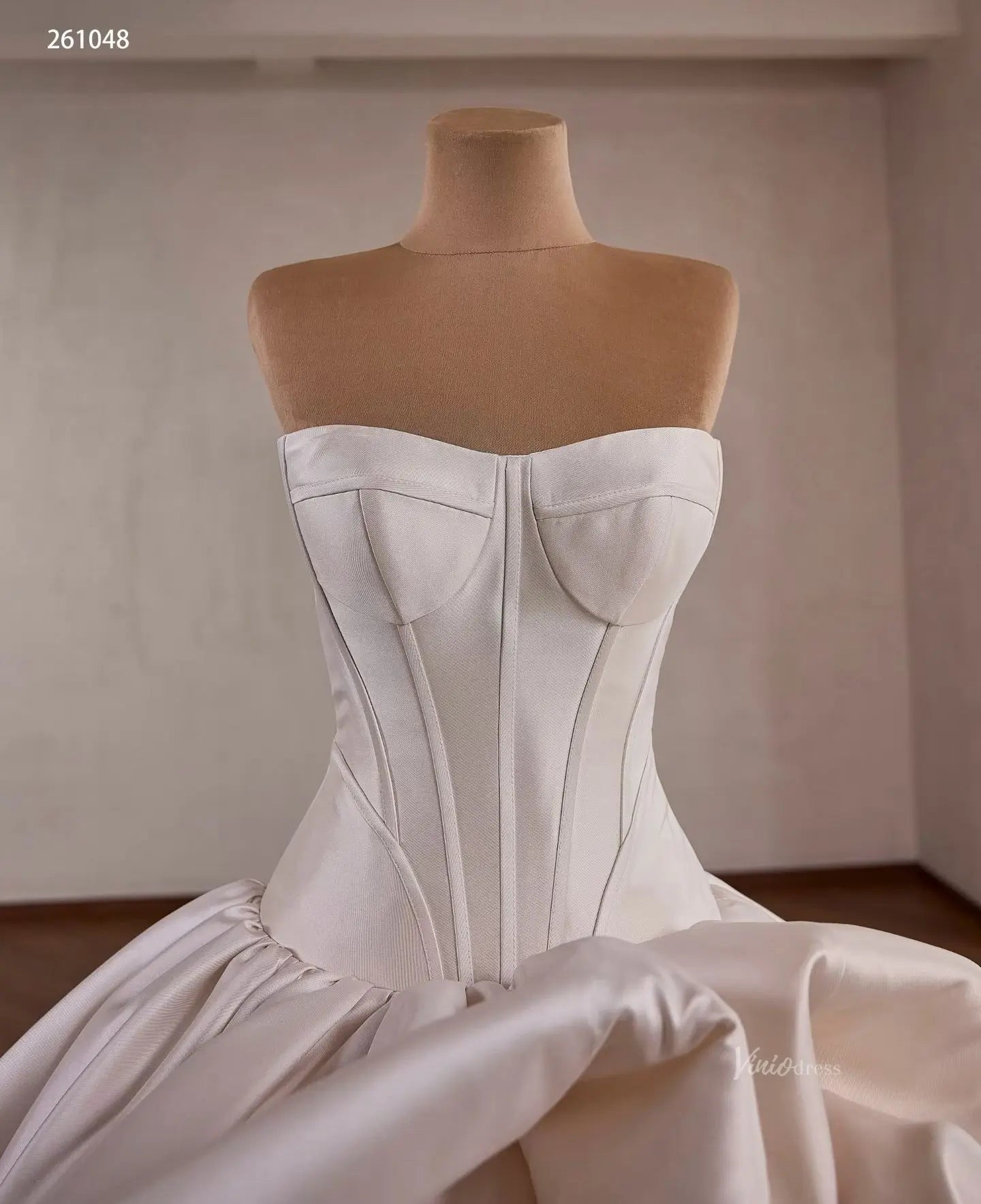 261048 1meter-wedding dresses 2026-Viniodress-Champagne-Custom Size – Add Measurements in Cart-