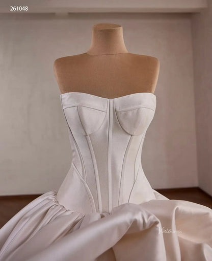 261048 1meter-wedding dresses 2026-Viniodress-Champagne-Custom Size – Add Measurements in Cart-