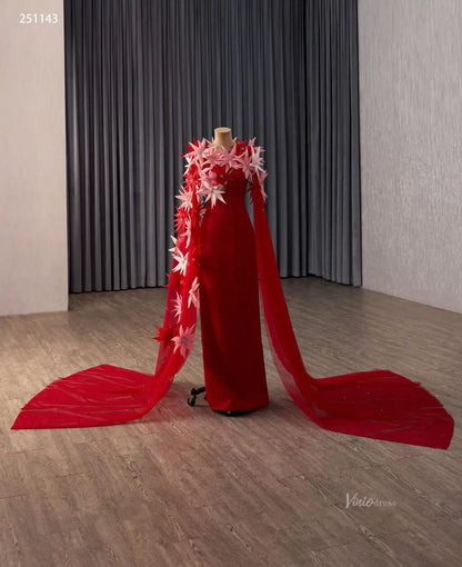 251143-Couture Gown 2026-Viniodress-Red-Custom Size – Add Measurements in Cart-