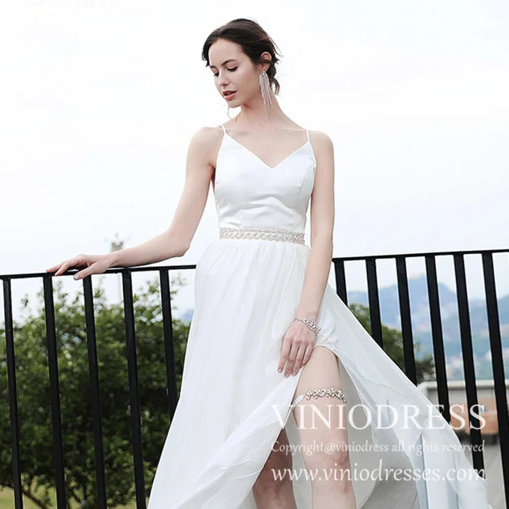 Crystal Flower Bridal Garter with Pearls AC1033-Bridal Jewelry 2025 -Viniodress-Gold-