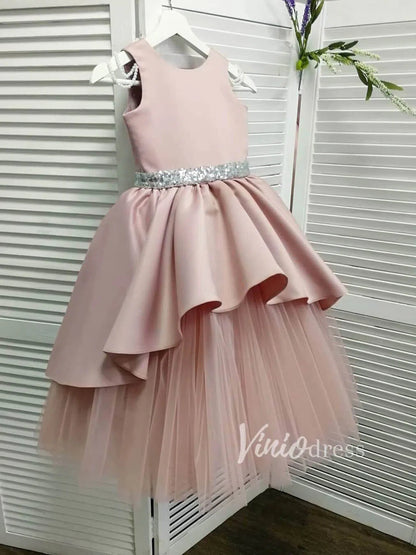 Cute Dusty Rose Flower Girl Dresses GL1026-flower girl dresses 2025 -Viniodress-Dusty Rose-Custom Size-
