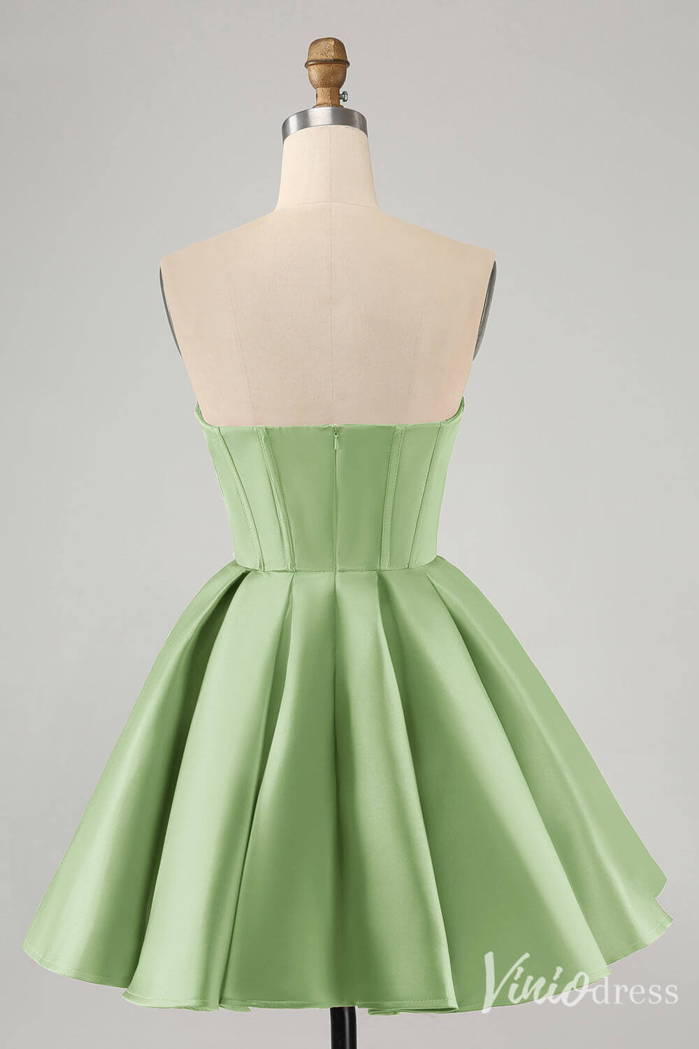 Cute Fuchsia Sweetheart Homecoming Dresses A Line Satin Back to School Dress S24016-prom dresses 2025 -Viniodress-Fuchsia-Custom Size-