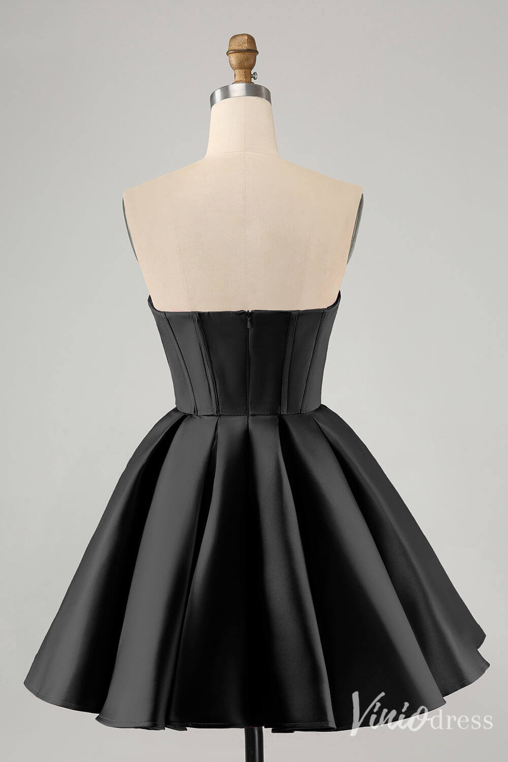 Cute Fuchsia Sweetheart Homecoming Dresses A Line Satin Back to School Dress S24016-prom dresses 2025 -Viniodress-Fuchsia-Custom Size-