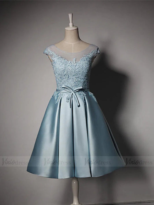 Short Prom Dresses 2025 Cute Homecoming Dresses Light Blue Graduation Dress SD1181-homecoming dresses-Viniodress-Light Blue-Custom Size-Viniodress