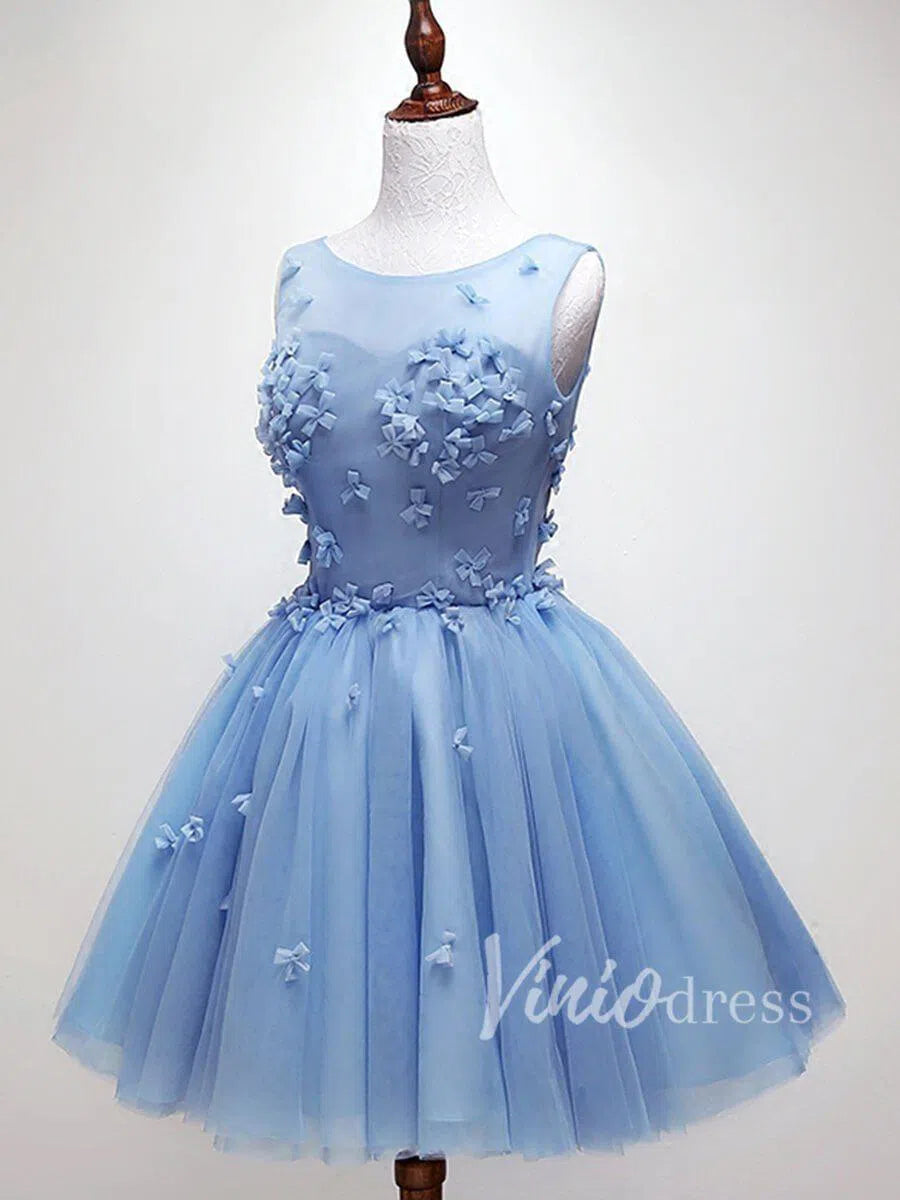 Short Prom Dresses 2025 Cute Light Blue Short Homecoming Dresses SD1167B-homecoming dresses-Viniodress-Light Blue-Custom Size-Viniodress