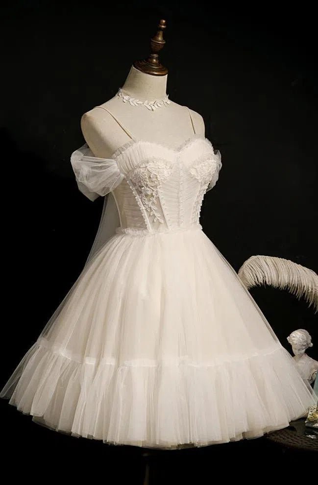 Cute Light Blue Tulle Homecoming Dresses with Bow SD1368-Homecoming Dresses 2025 -VINIODRESS-Light Blue-US2-