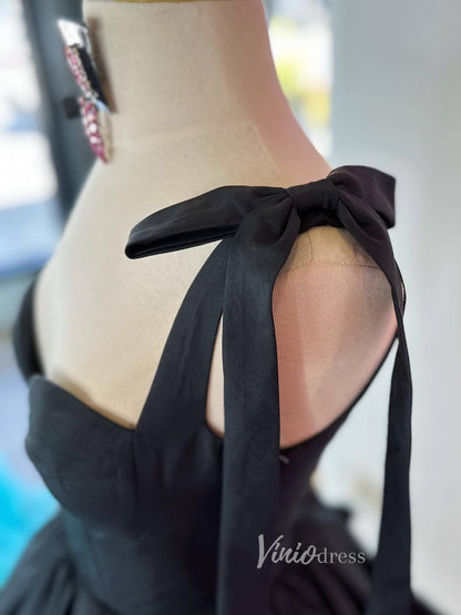 Cute Satin Homecoming Dresses Wide Strap Bow-Tie Short Prom Dress SD1641-prom dresses 2025 -Viniodress-Pink-Custom Size-