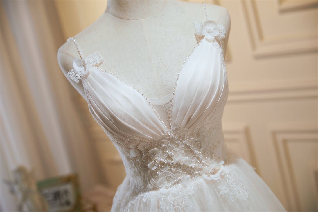 white christmas dresses Cute Spaghetti Strap Homecoming Dresses Teenager Graduation Dress SD15 –  Viniodress