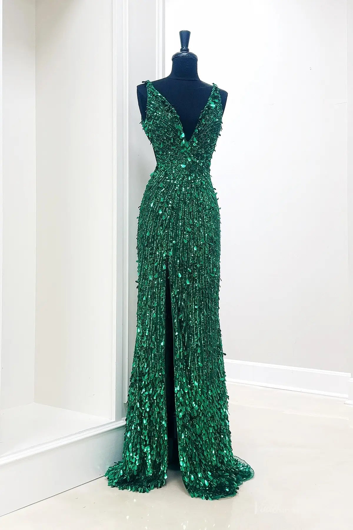 SQ021-Prom Dresses 2026-Viniodress-Emerald-Custom Size-