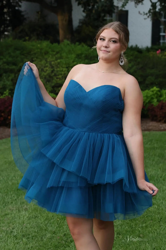 HR007 Deep Teal-Homecoming Dresses 2026-Viniodress-Teal-Custom Size – Add Measurements in Cart-
