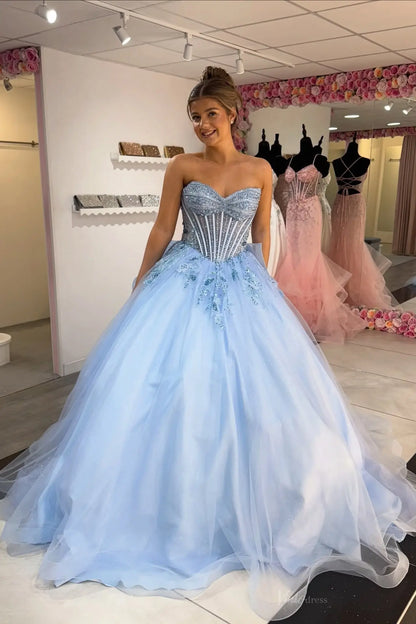 QC004不转-Quinceanera Dresses 2026-Viniodress-Light Blue-Custom Size-
