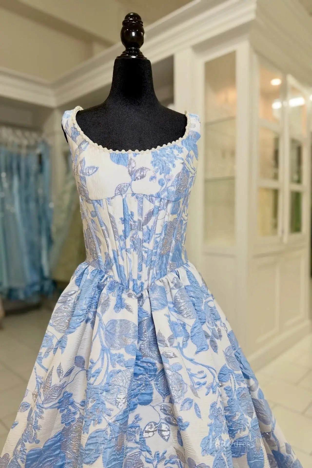 JC043-prom dresses 2026-Viniodress-Dusty Blue-Custom Size-