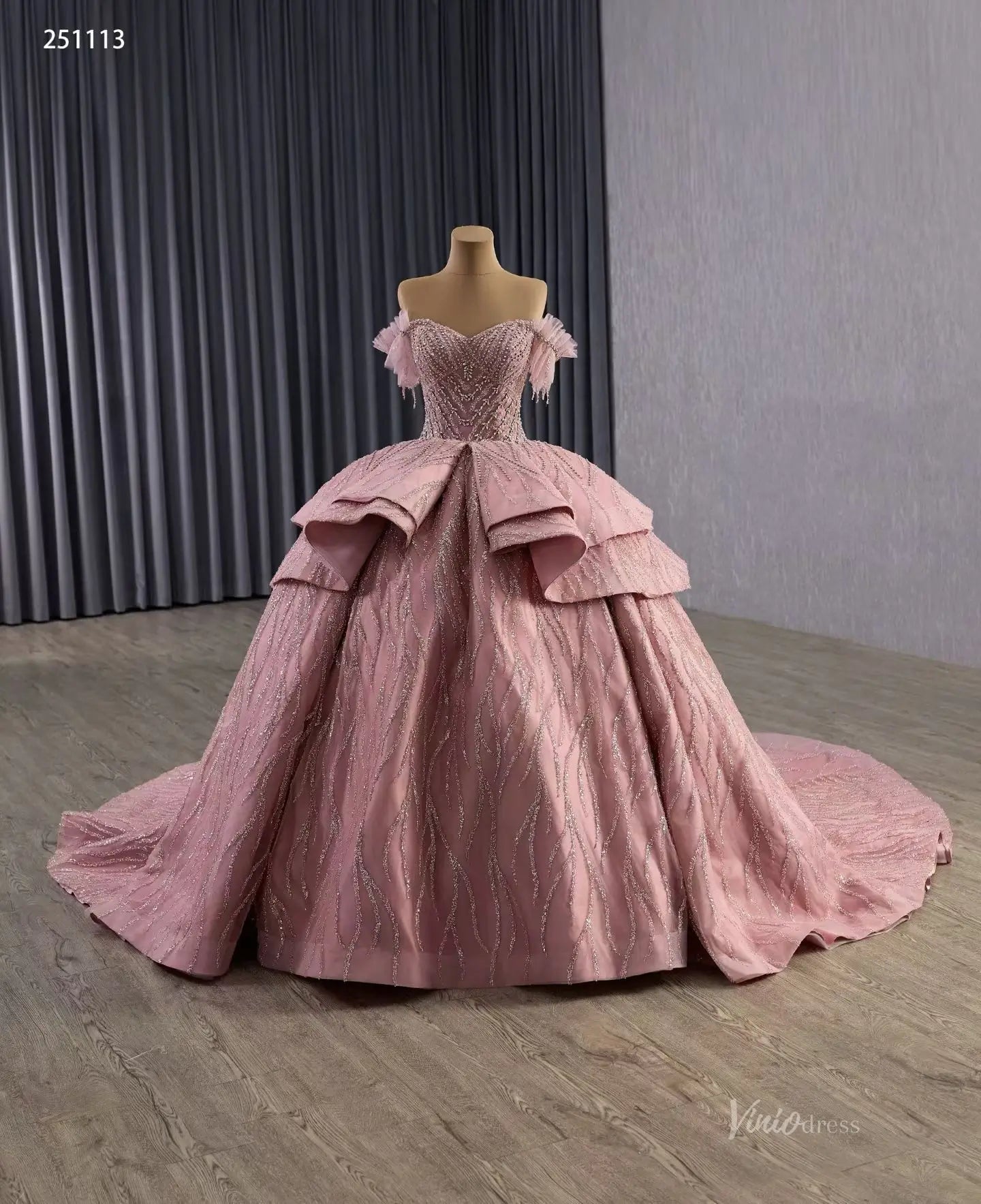 251113-wedding dresses 2026-Viniodress-Champagne-Custom Size-