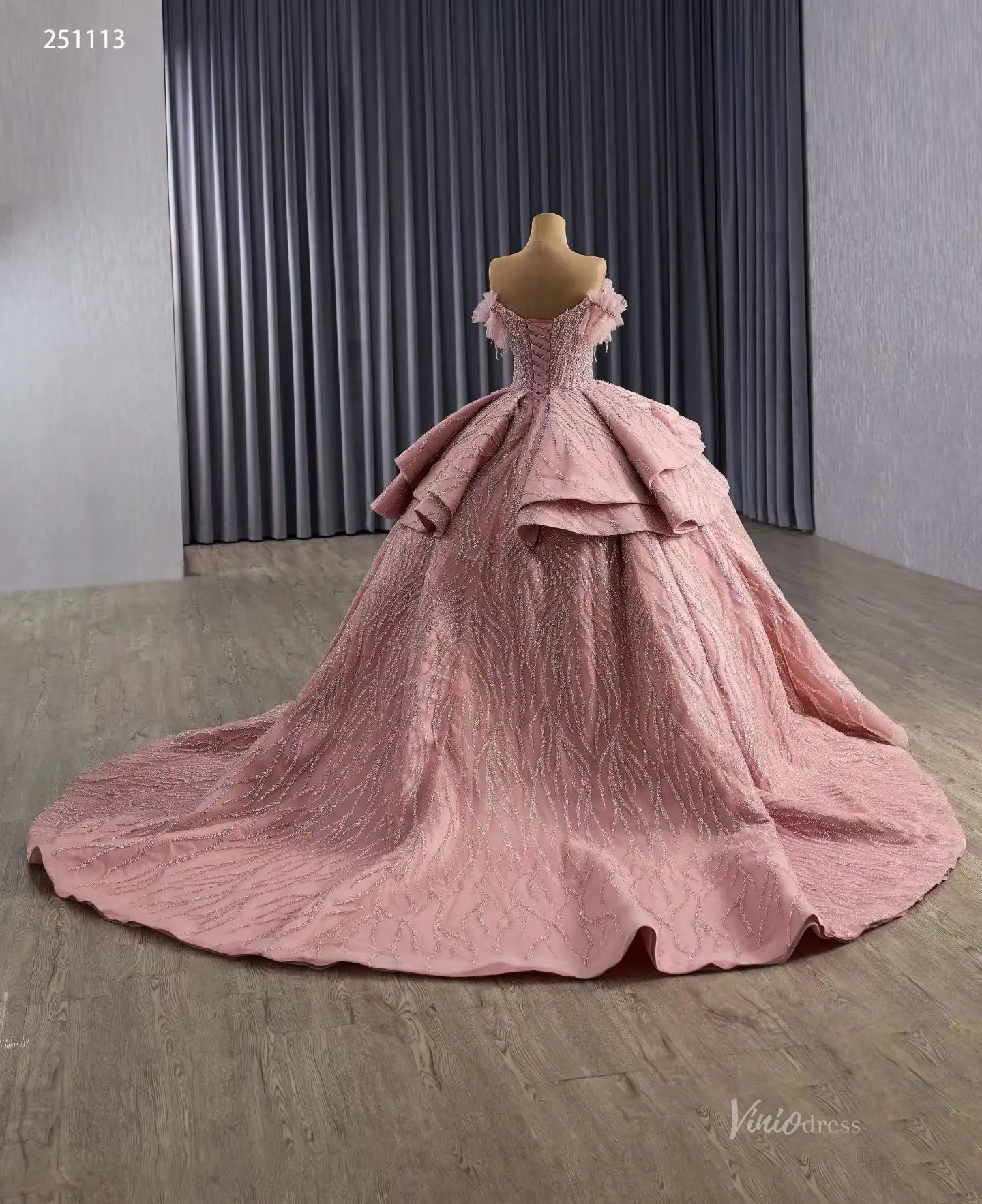 251113-wedding dresses 2026-Viniodress-Champagne-Custom Size-