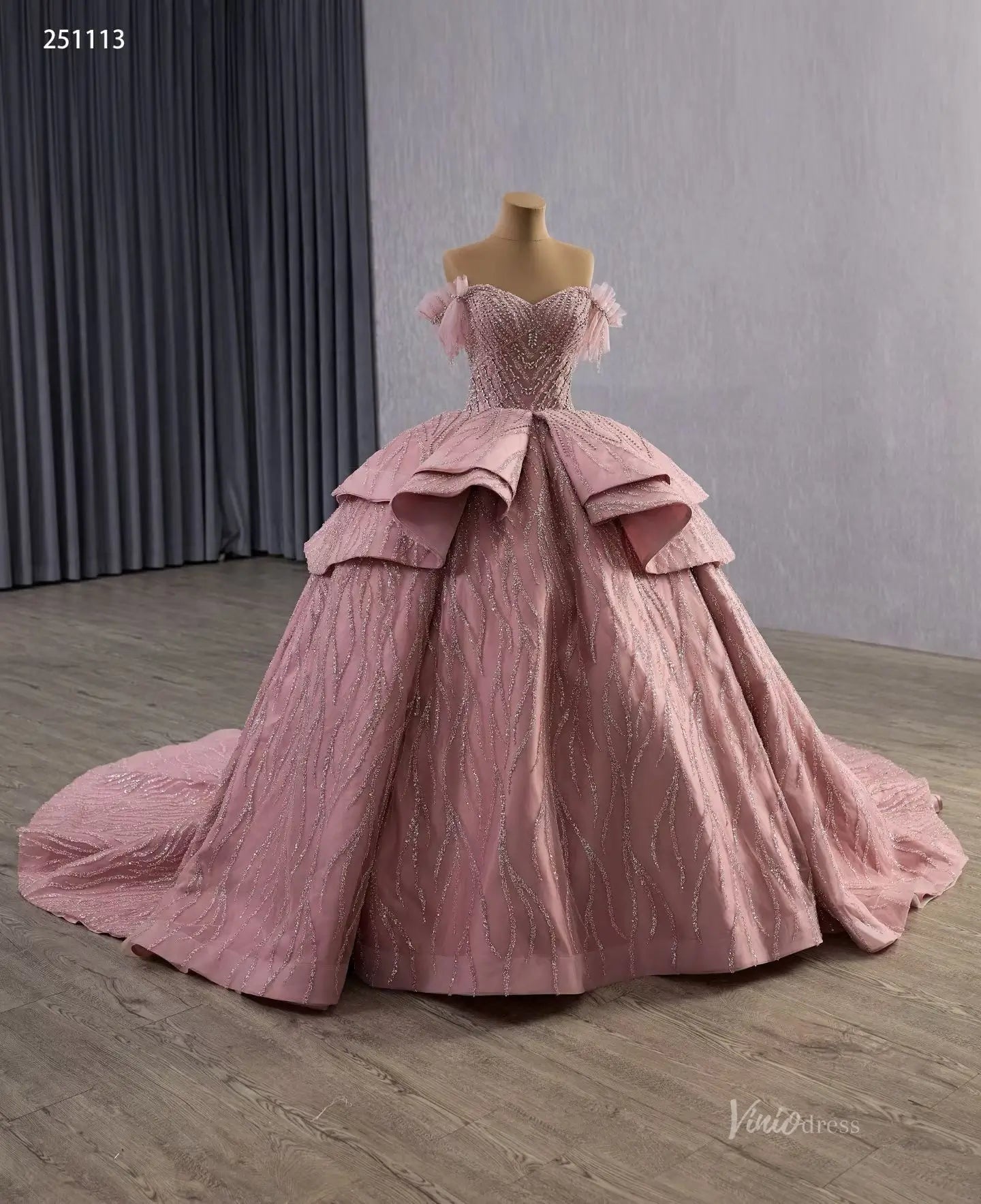 251113-wedding dresses 2026-Viniodress-Champagne-Custom Size-