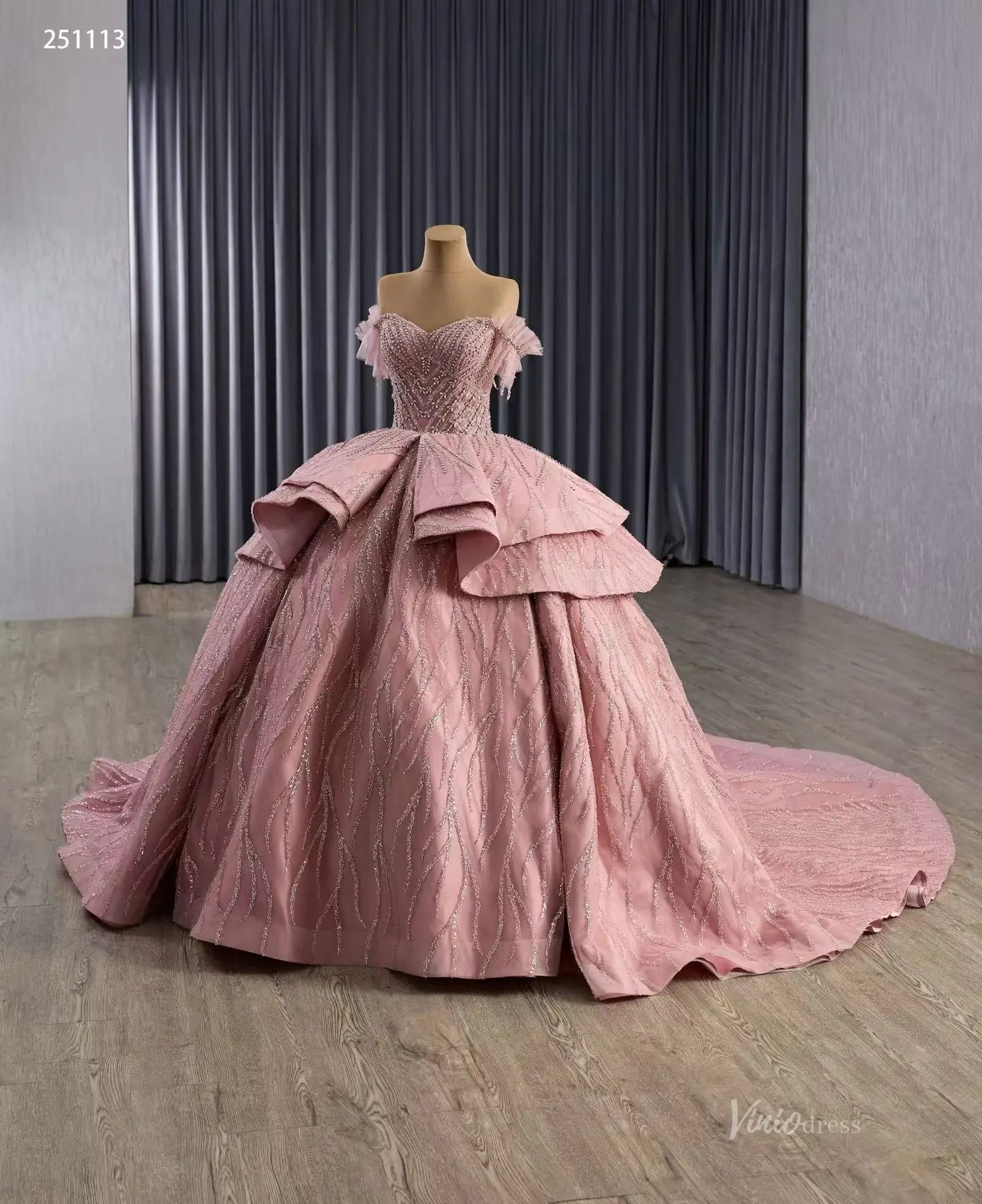 251113-wedding dresses 2026-Viniodress-Champagne-Custom Size-