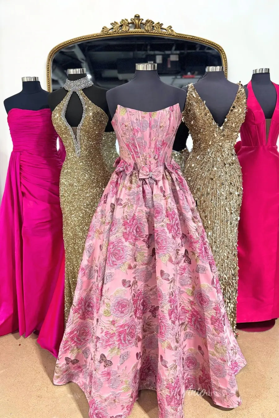 JC024-prom dresses 2026-Viniodress-Dusty Rose-Custom Size-