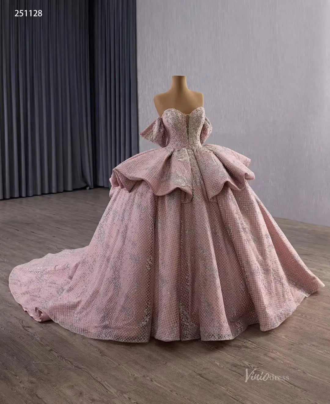 251128-wedding dresses 2025 -Viniodress-Dusty Rose-Custom Size-