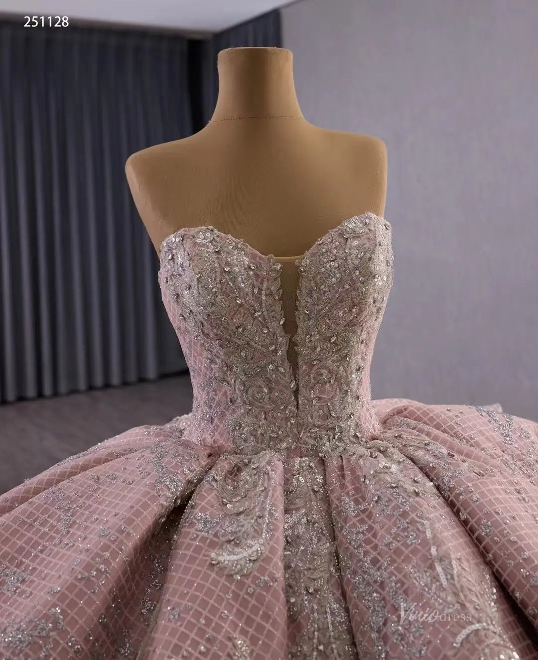 251128-wedding dresses 2025 -Viniodress-Dusty Rose-Custom Size-