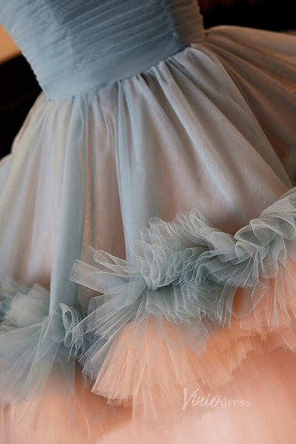 Elegant Ruffled Quinceanera Dresses Strapless Pleated Ball Gown AD1066-Quinceanera Dresses 2025 -Viniodress-Pink-Custom Size-