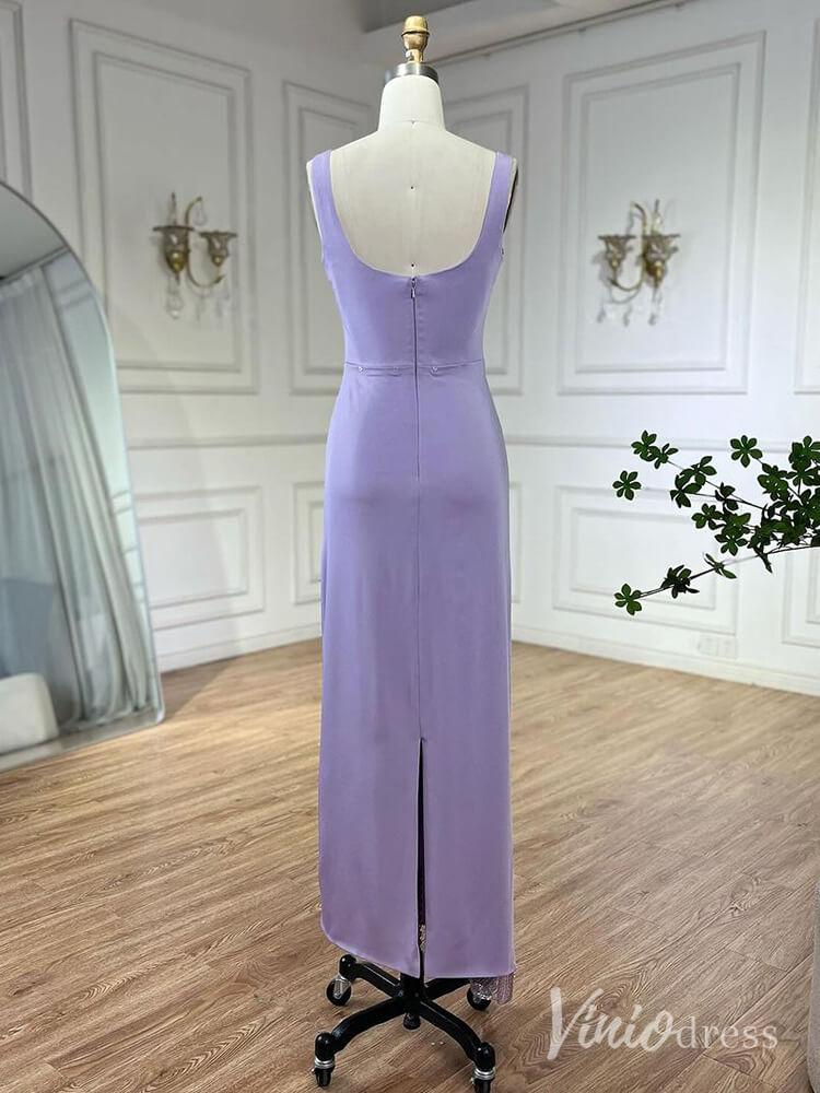 Elegant Satin Mermaid Prom Dresses Attachable Train Mother of the Bride Dress AD1255-Evening Dresses 2025 -Viniodress-Pink-US 2-