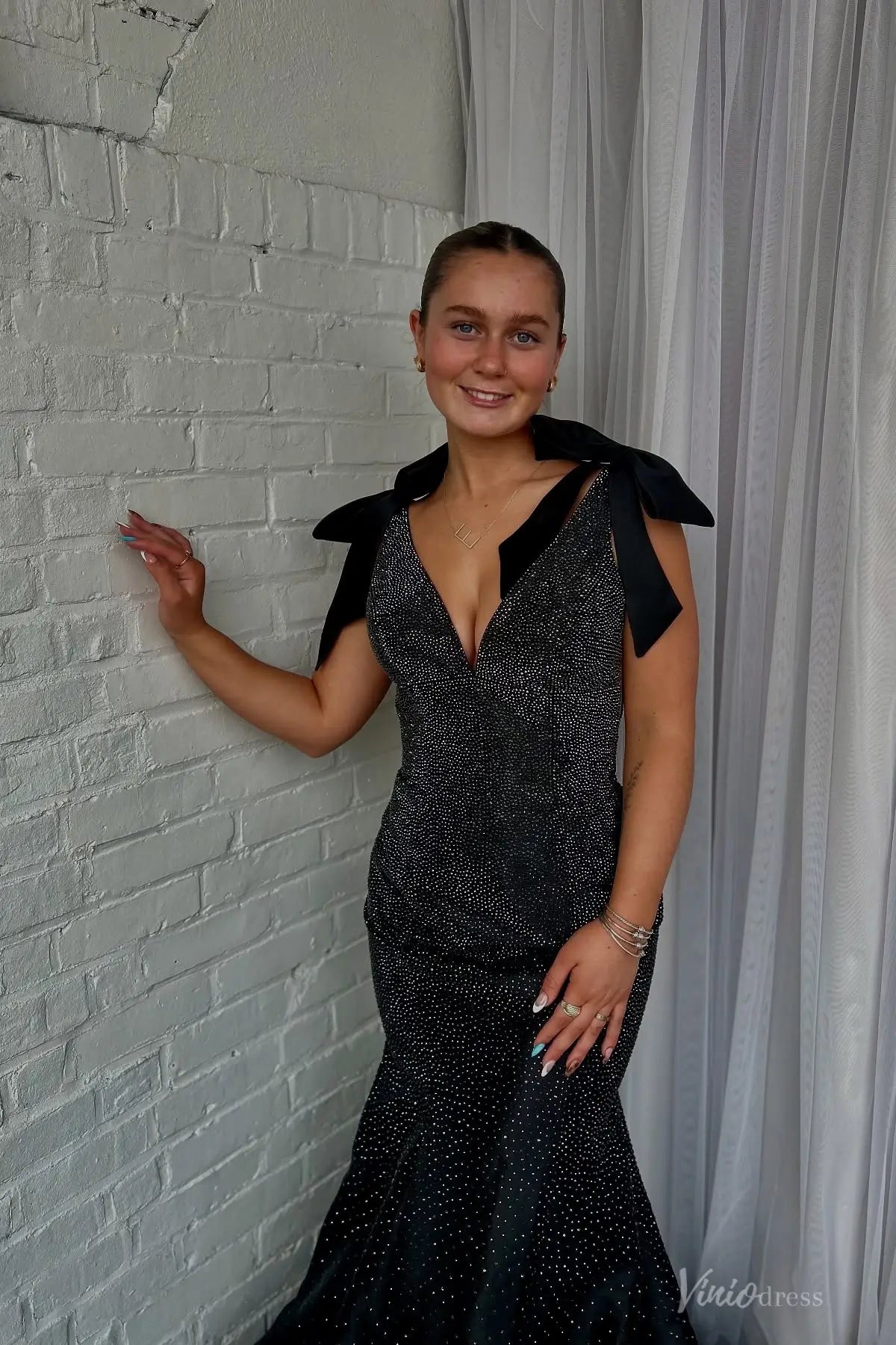 elegant rhinestone dresses Silver Beaded Dress with Rhinestone Corset XL