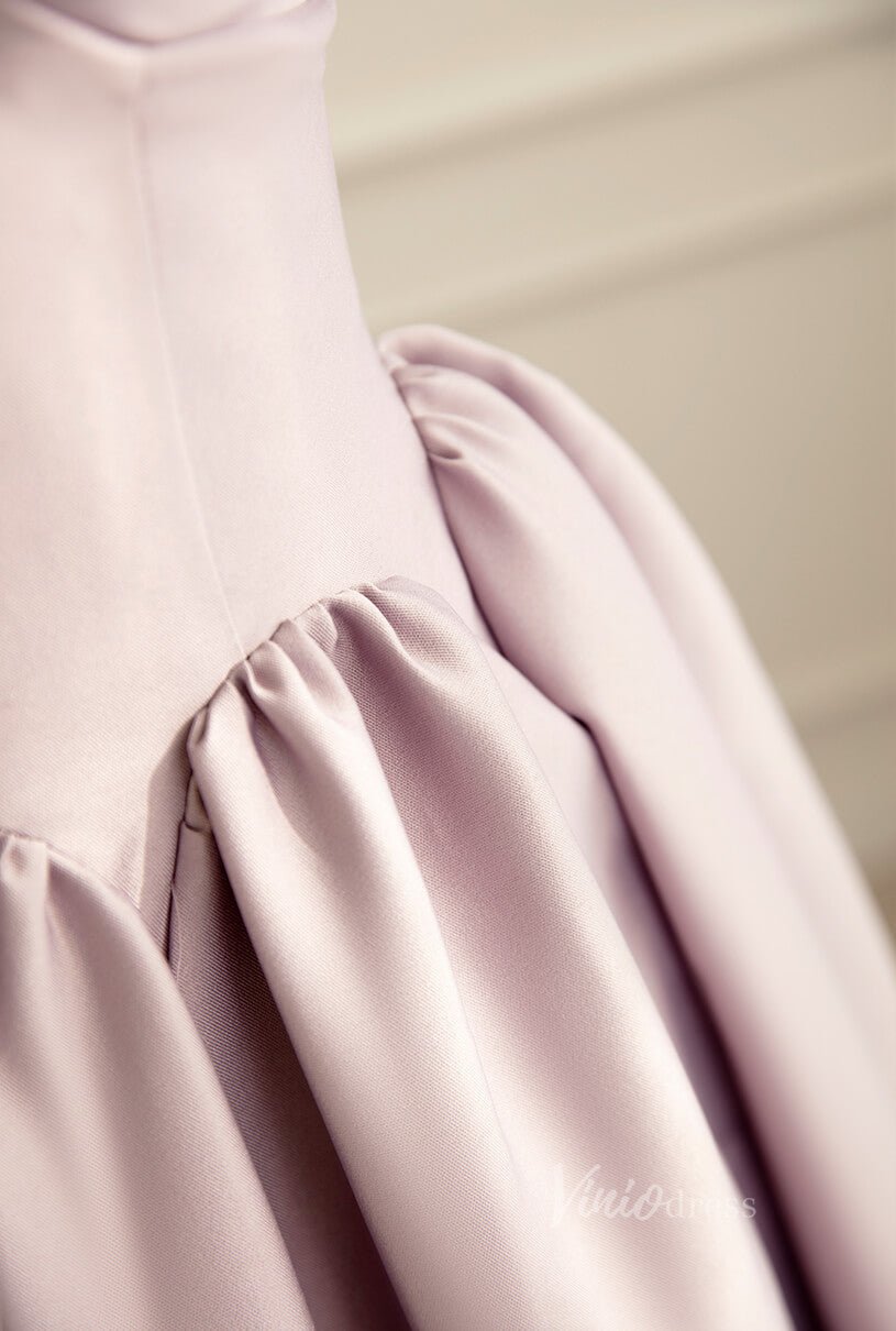 Elegant Strapless Satin Prom Dresses V-Neck Formal Gown AD1082-prom dresses 2025 -Viniodress-Pale Mauve-Custom Size-