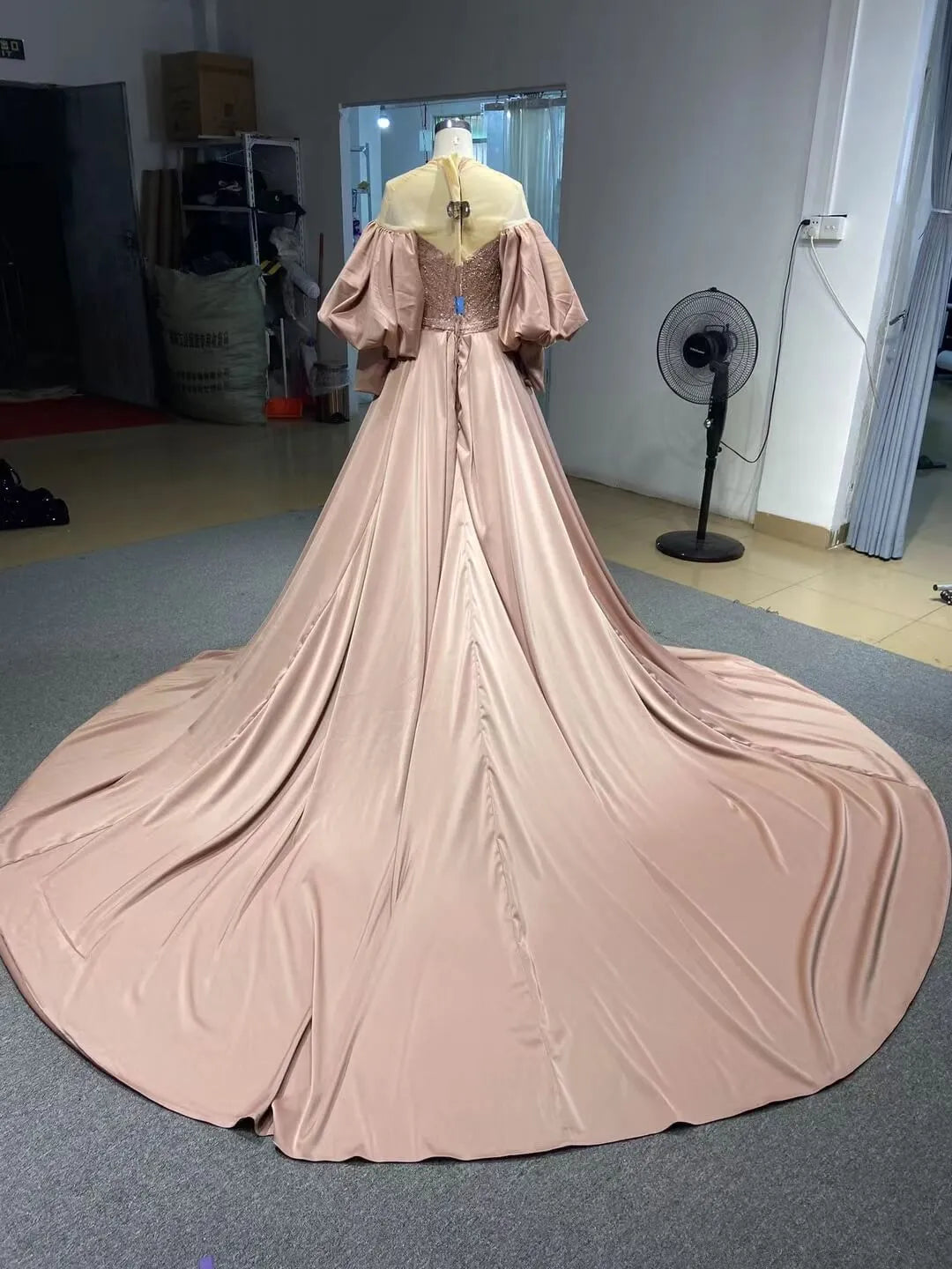 Emerald Green Beaded Satin Overskirt Prom Dresses Pageant Gown 67428-prom dresses 2025 -Viniodress-Emerald Green-Custom Size-