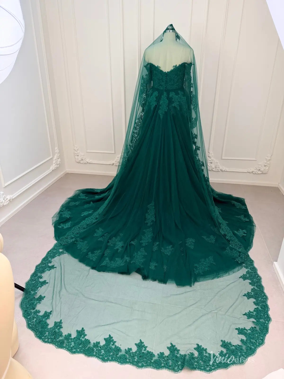 FD1698 green wedding-wedding dresses 2026-Viniodress-Emerald-Dress Only-Custom Size – Add Measurements in Cart