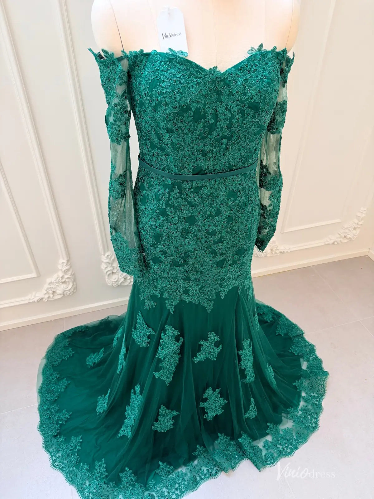 FD1698 green wedding-wedding dresses 2026-Viniodress-Emerald-Dress Only-Custom Size – Add Measurements in Cart