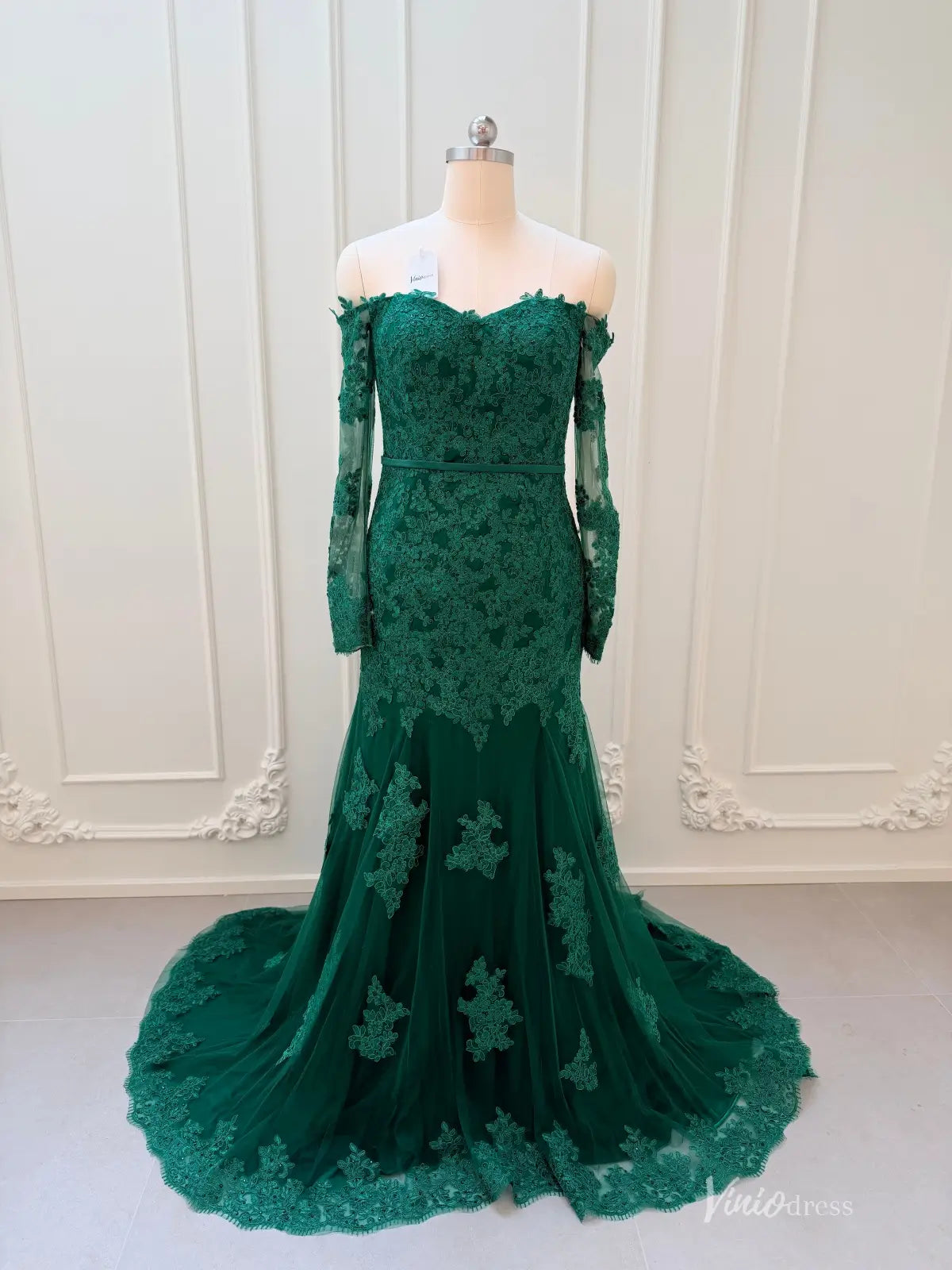 FD1698 green wedding-wedding dresses 2026-Viniodress-Emerald-Dress Only-Custom Size – Add Measurements in Cart