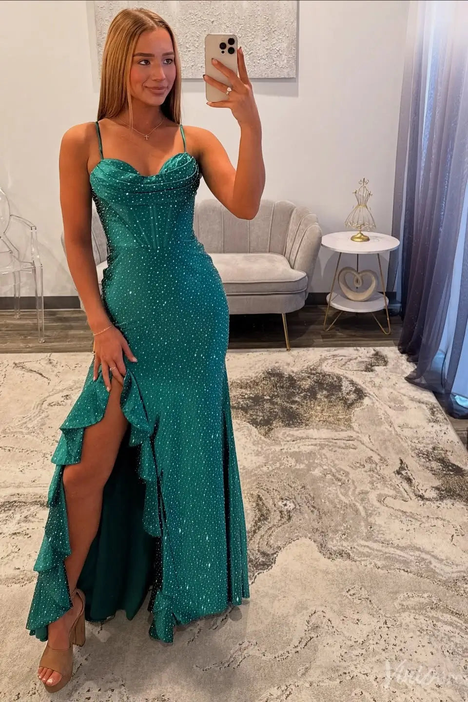 SS253不转-prom dresses 2026-Viniodress-Emerald-Custom Size-