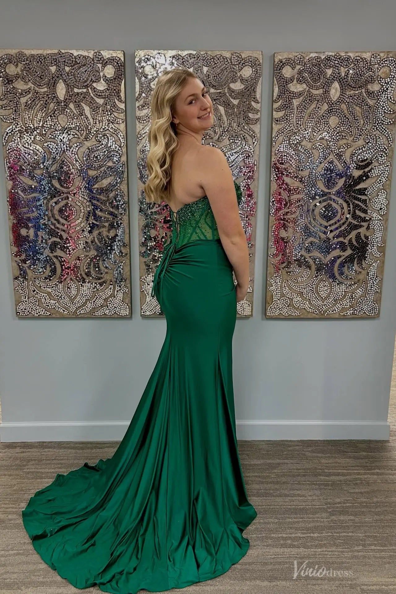 SS262 不转-prom dresses 2026-Viniodress-Emerald-Custom Size-