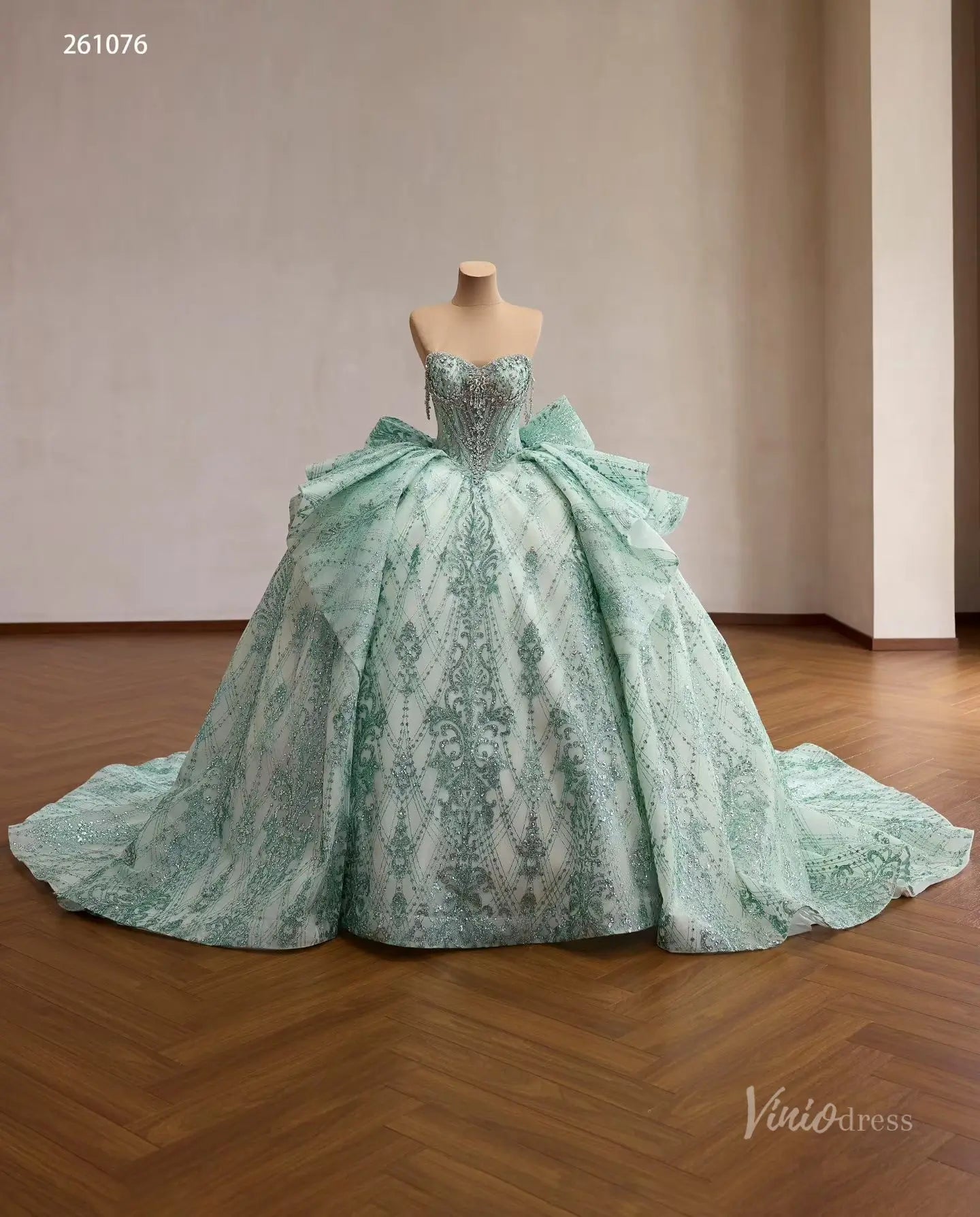 261076 80cm-Quinceanera Dresses 2026-Viniodress-Sage Green-Custom Size – Add Measurements in Cart-