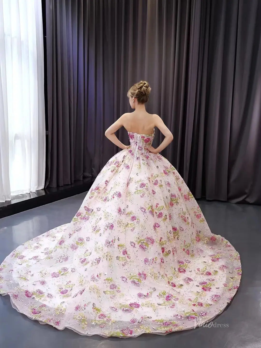 251090-Quinceanera Dresses 2026-Viniodress-Champagne-Custom Size-