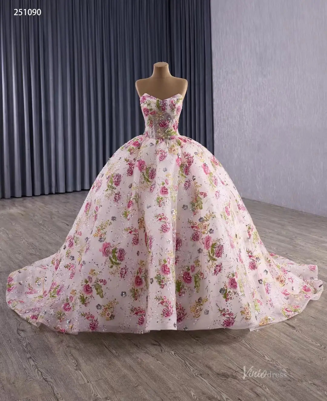 251090-Quinceanera Dresses 2026-Viniodress-Champagne-Custom Size-