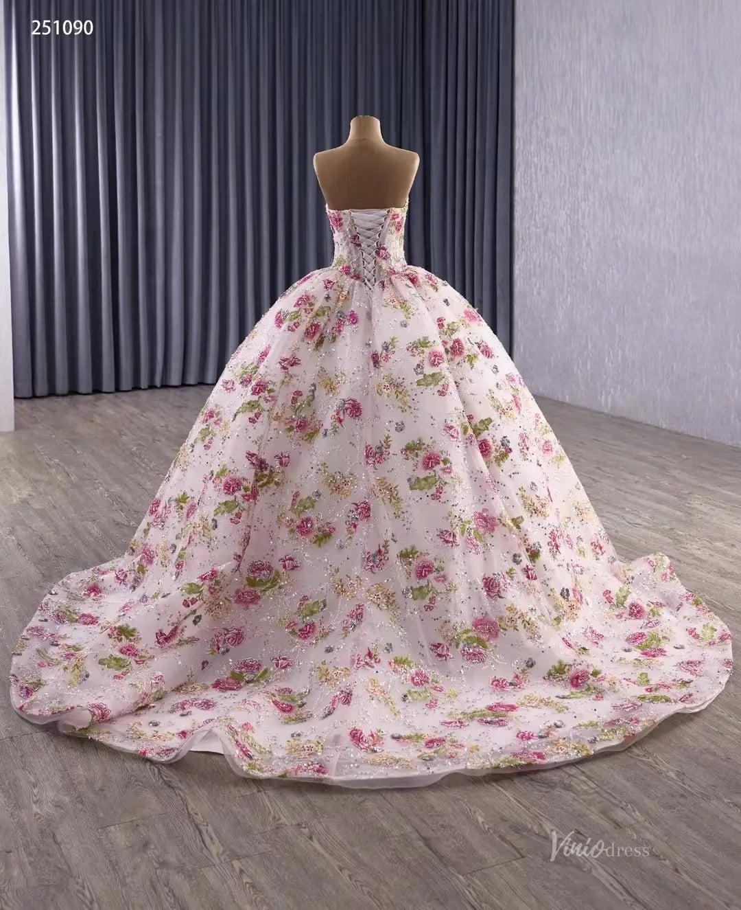 251090-Quinceanera Dresses 2026-Viniodress-Champagne-Custom Size-