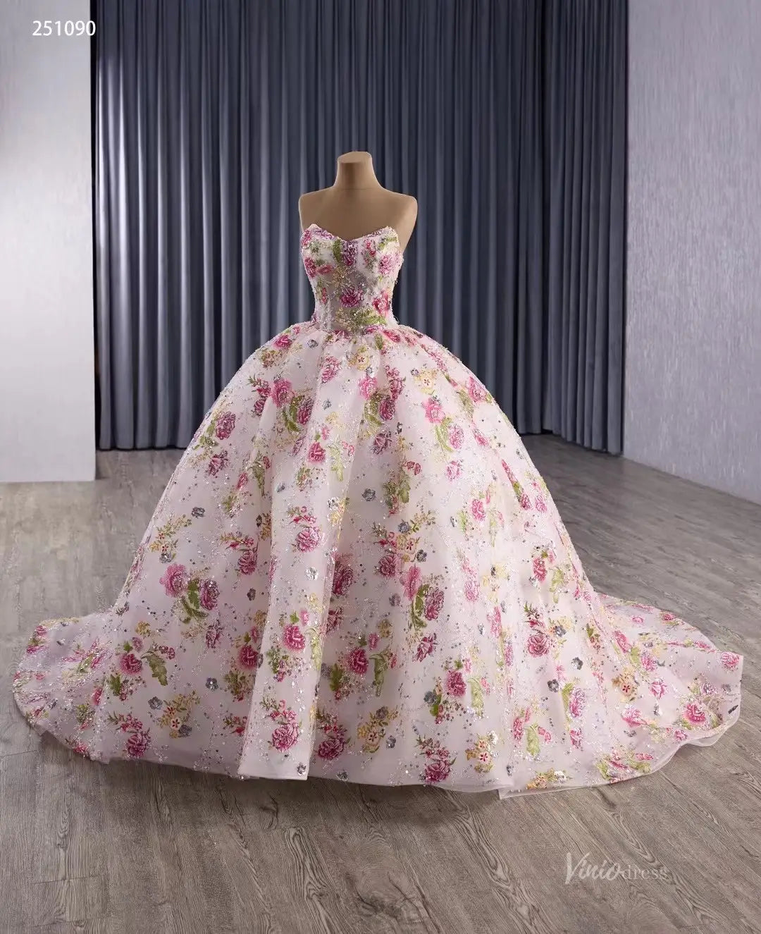 251090-Quinceanera Dresses 2026-Viniodress-Champagne-Custom Size-