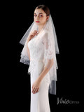 Fingertip Length Tulle Bridal Veil Viniodress TS1903-Veils-Viniodress-Ivory-Viniodress