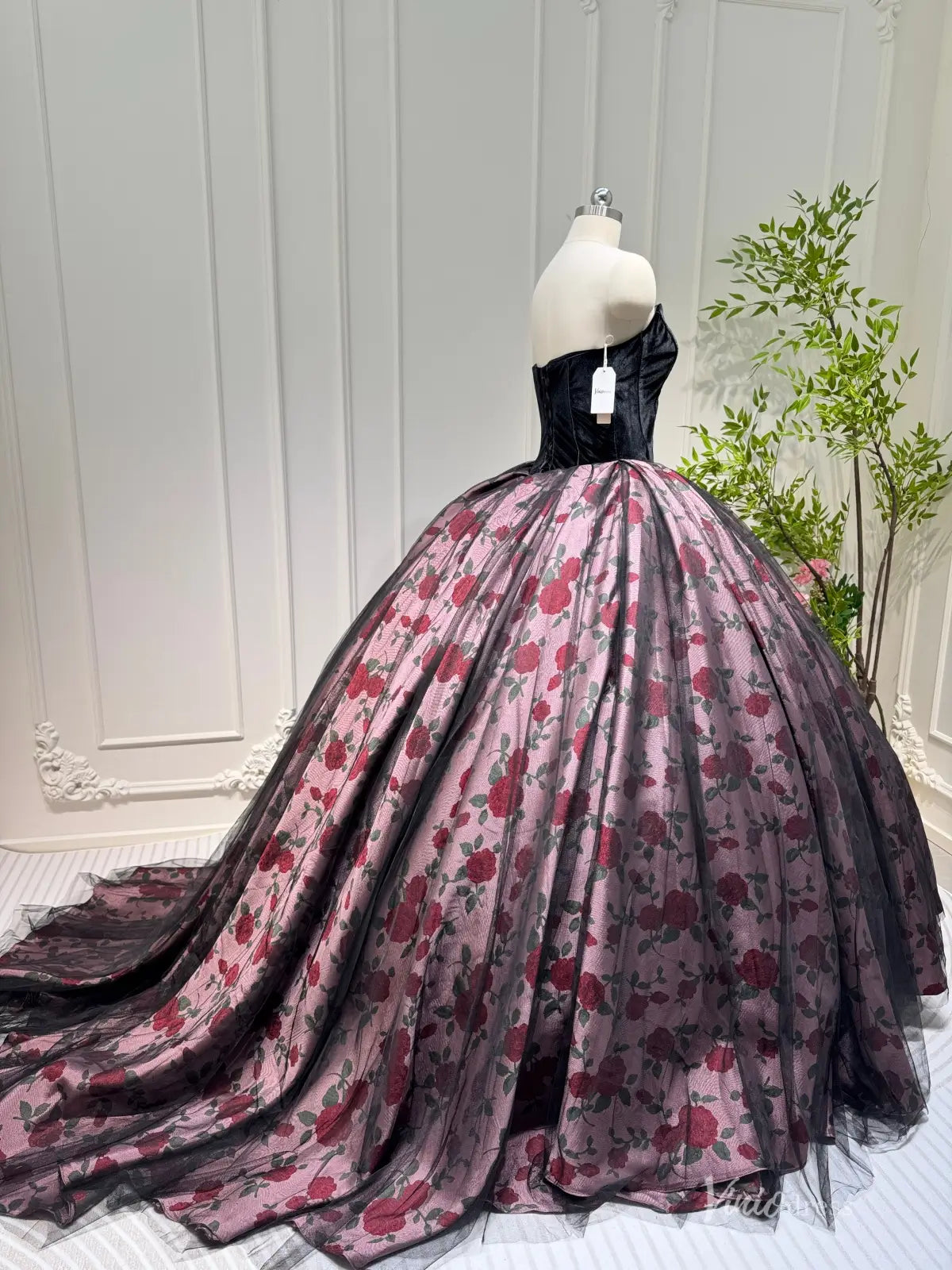 QC020-Quinceanera Dresses 2026-Viniodress-Black-Sweetheart-Custom Size – Add Measurements in Cart