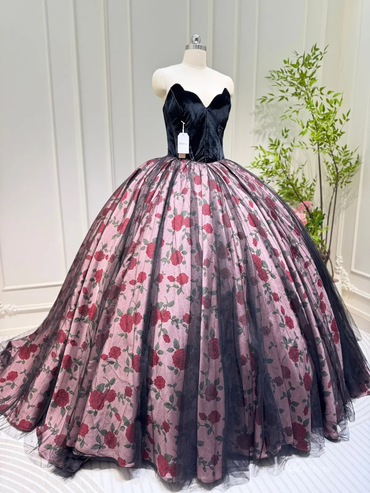 QC020-Quinceanera Dresses 2026-Viniodress-Black-Sweetheart-Custom Size – Add Measurements in Cart