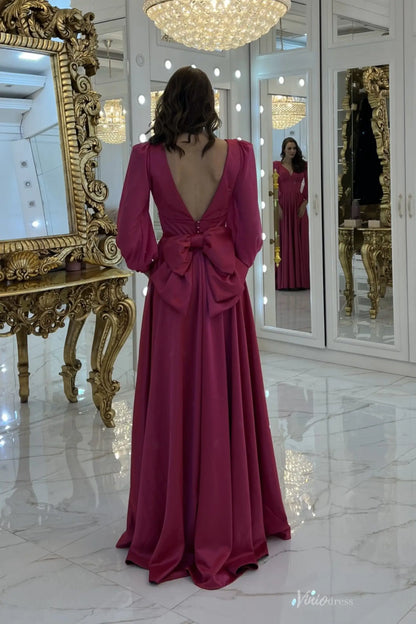 MM006-Evening Dresses 2026-Viniodress-Magenta-Custom Size-