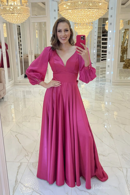 MM006-Evening Dresses 2026-Viniodress-Magenta-Custom Size-