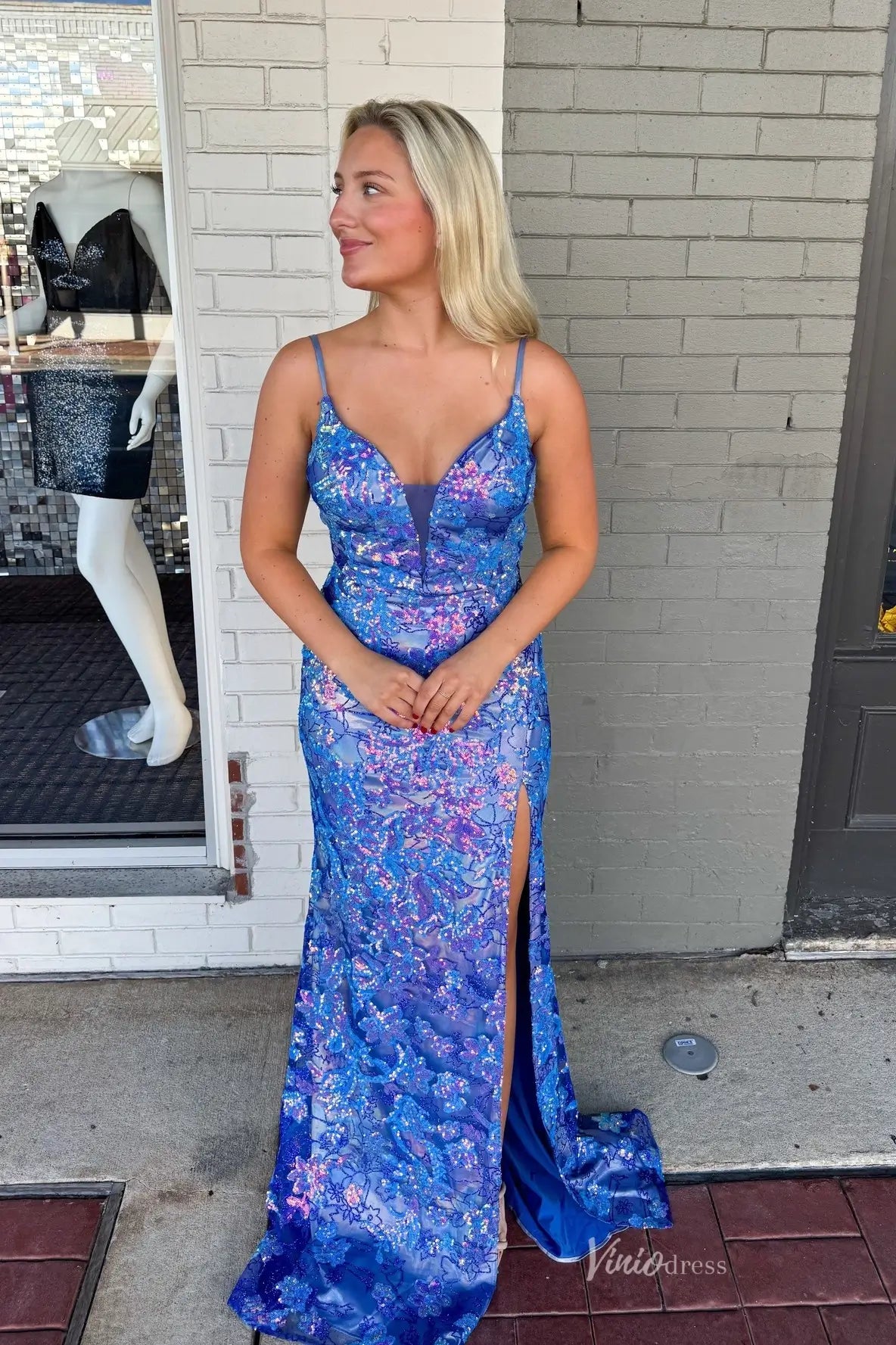 LP024-Prom Dresses 2026-Viniodress-Fuchsia-Custom Size-