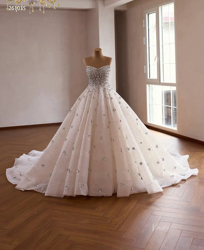 261035 1meter-wedding dresses 2026-Viniodress-Champagne-Custom Size – Add Measurements in Cart-