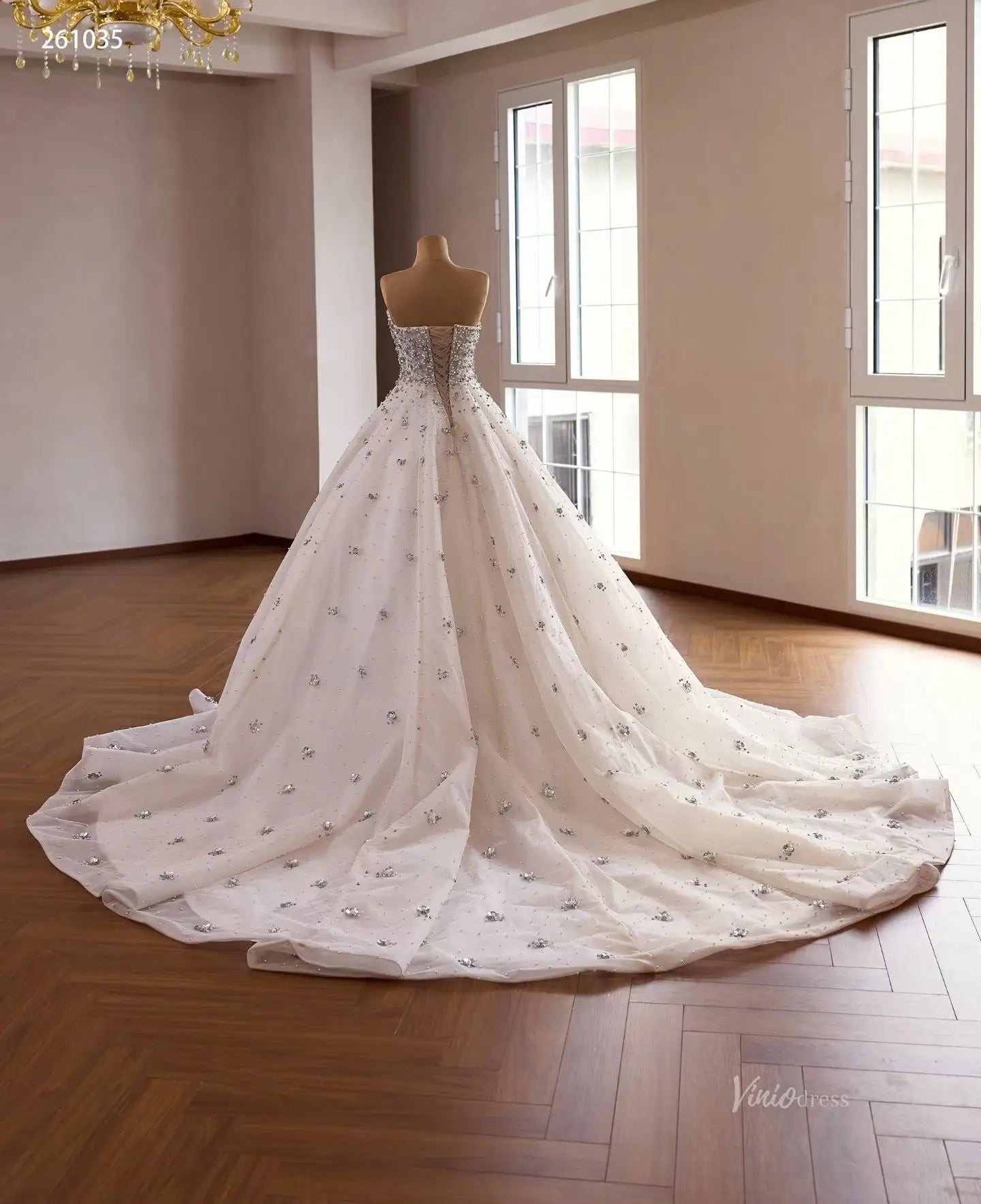 261035 1meter-wedding dresses 2026-Viniodress-Champagne-Custom Size – Add Measurements in Cart-
