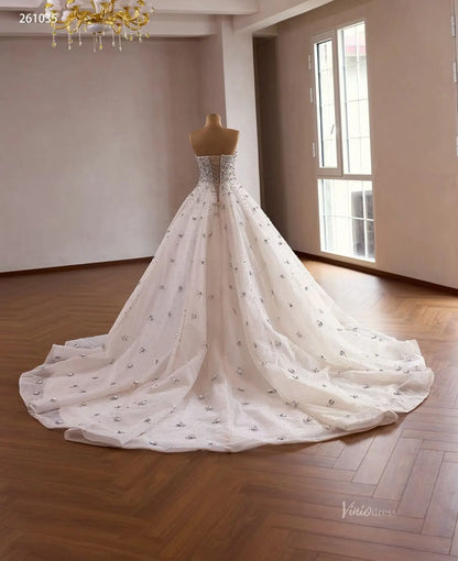 261035 1meter-wedding dresses 2026-Viniodress-Champagne-Custom Size – Add Measurements in Cart-