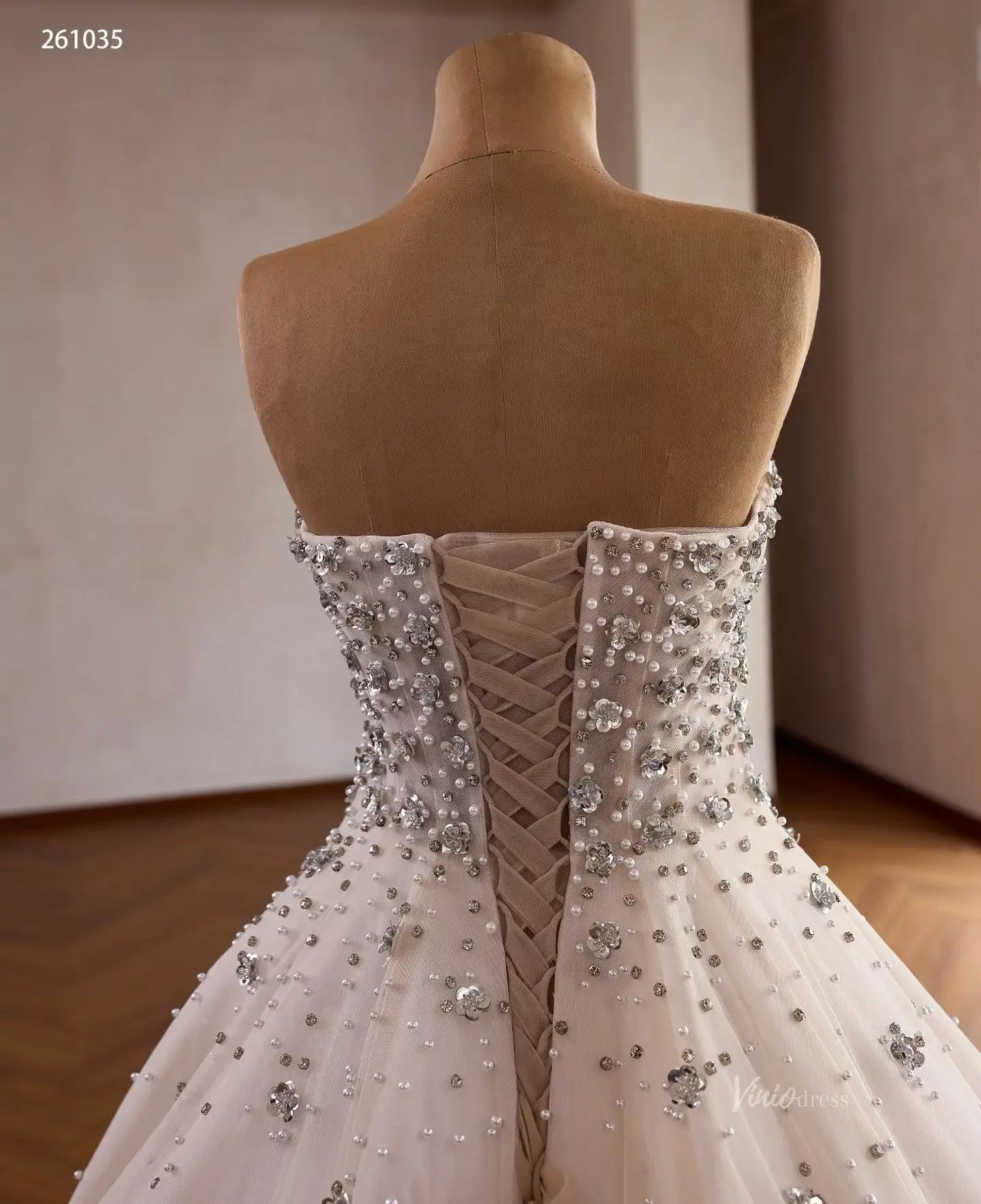 261035 1meter-wedding dresses 2026-Viniodress-Champagne-Custom Size – Add Measurements in Cart-