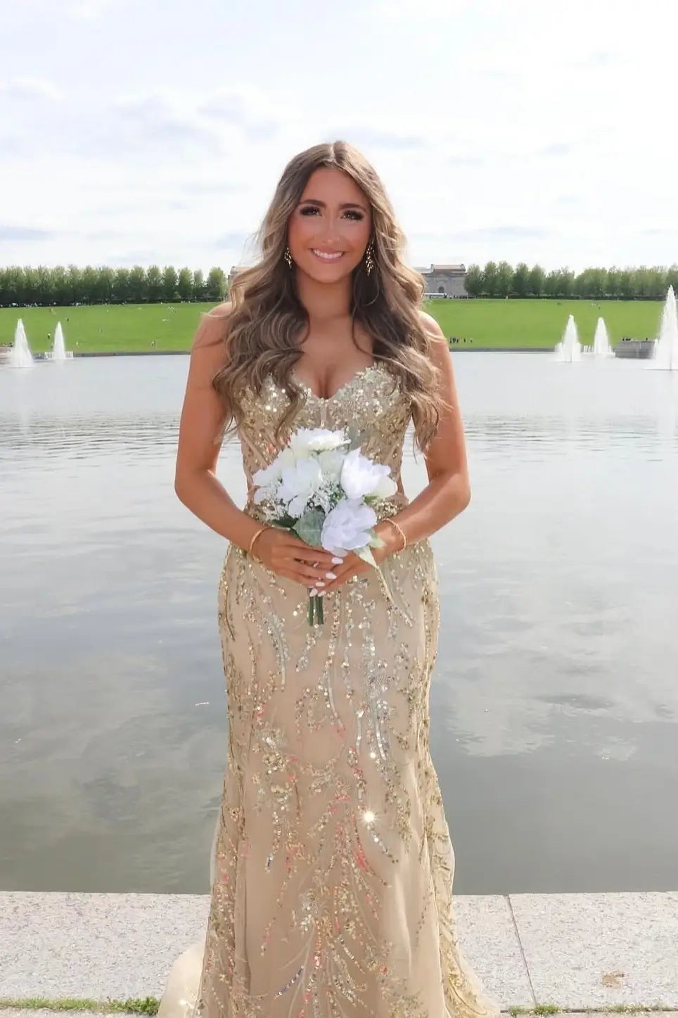 LP033-Prom Dresses 2026-Viniodress-Light Gold-Custom Size-